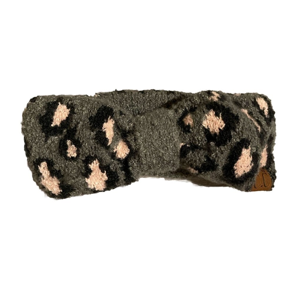 CC Exclusives Winter Headband Cheetah Animal Print Headwrap Ear Warmers Hairband